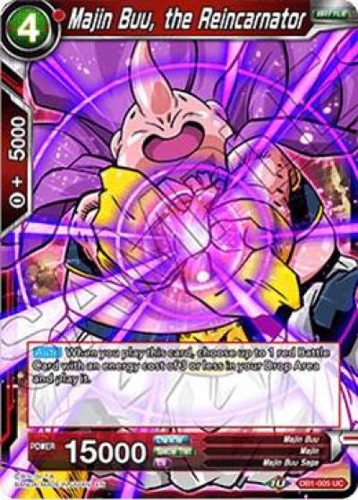 Majin Buu the Reincarnator DB1-005 Draft Box 04 - Dragon Brawl Dragonball Super card