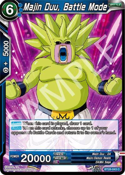 Majin Duu Battle Mode BT28-043 Prismatic Clash Dragonball Super card