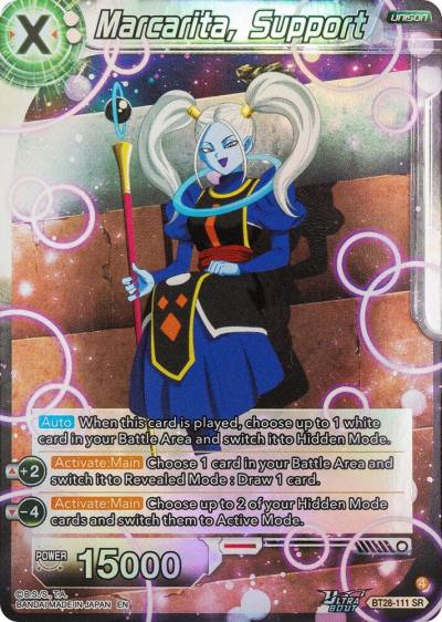 Marcarita Support BT28-111 Prismatic Clash Dragonball Super card