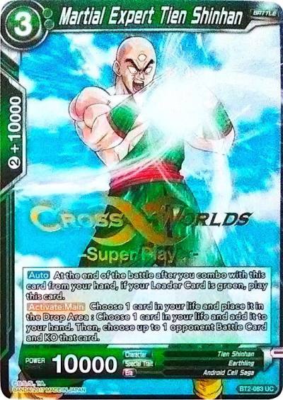 Martial Expert Tien Shinhan Super Player Stamped BT2-083 Tournament Promotion Cards Dragonball Super card