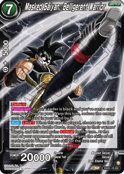 Masked Saiyan Belligerent Warrior Foil EX21-15 5th Anniversary Set Dragonball Super card