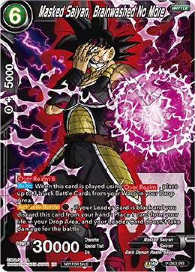 Masked Saiyan Brainwashed No More Event Pack 08 Foil P-263 Tournament Promotion Cards Dragonball Super card