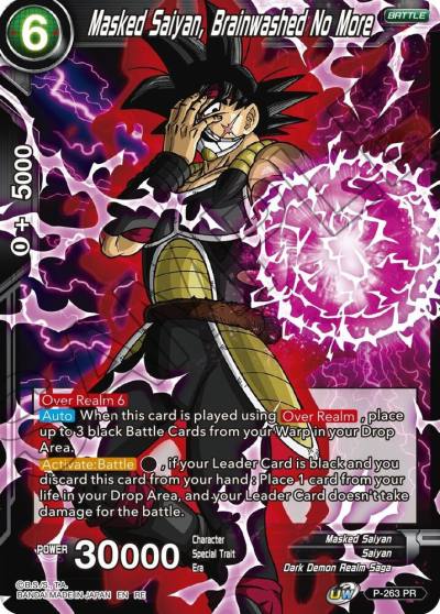 Masked Saiyan Brainwashed No More P-263 Mythic Booster Dragonball Super card