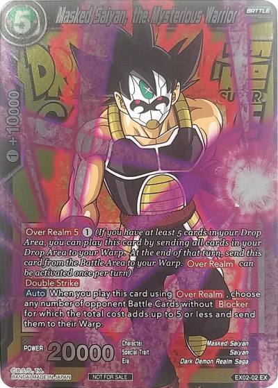 Masked Saiyan the Mysterious Warrior Metallic Foil Event Pack 2018 EX02-02 Promotion Cards Dragonball Super card