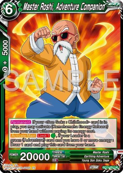 Master Roshi Adventure Companion BT27-052 History of Z Dragonball Super card
