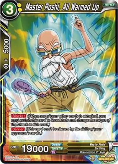 Master Roshi All Warmed Up BT5-087 Miraculous Revival Dragonball Super card