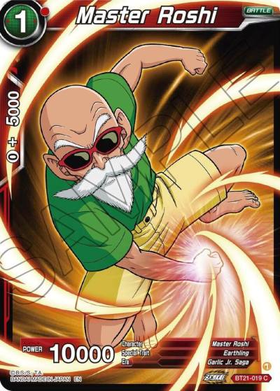 Master Roshi BT21-019 Wild Resurgence Dragonball Super card