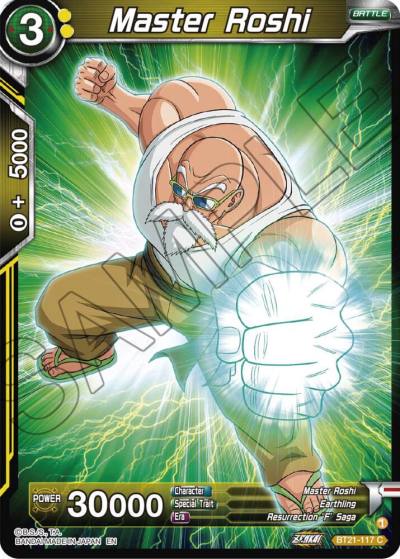Master Roshi BT21-117 Wild Resurgence Dragonball Super card
