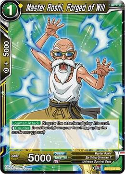 Master Roshi Forged of Will Foil TB1-076 Tournament of Power Dragonball Super card