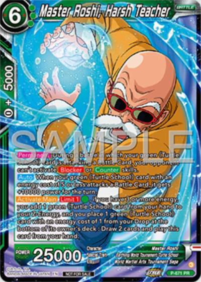 Master Roshi Harsh Teacher Zenkai Series Tournament Pack Vol11 P-671 Tournament Promotion Cards Dragonball Super card
