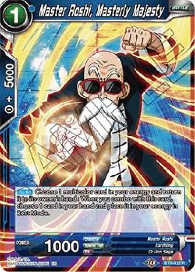 Master Roshi Masterly Majesty BT8-032 Malicious Machinations Dragonball Super card