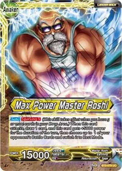 Master Roshi Max Power Master Roshi Foil BT5-079 Miraculous Revival Dragonball Super card
