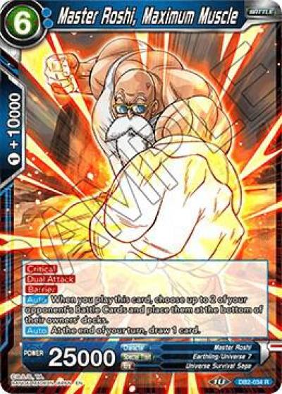 Master Roshi Maximum Muscle DB2-034 Draft Box 05 - Divine Multiverse Dragonball Super card