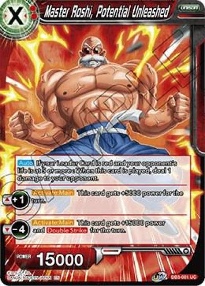 Master Roshi Potential Unleashed DB3-001 Draft Box 06 - Giant Force Dragonball Super card