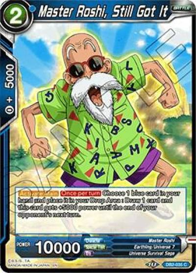 Master Roshi Still Got It DB2-035 Draft Box 05 - Divine Multiverse Dragonball Super card