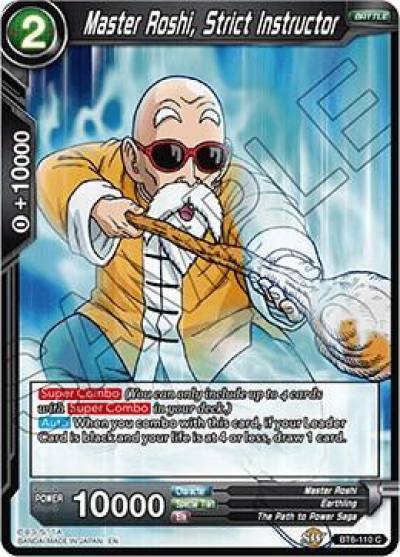Master Roshi Strict Instructor BT6-110 Destroyer Kings Dragonball Super card