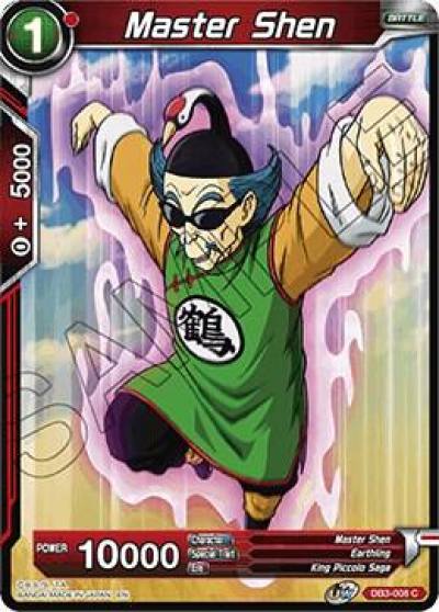 Master Shen DB3-008 Draft Box 06 - Giant Force Dragonball Super card