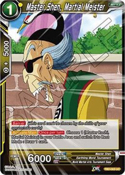 Master Shen Martial Meister Foil TB2-063 World Martial Arts Tournament Dragonball Super card