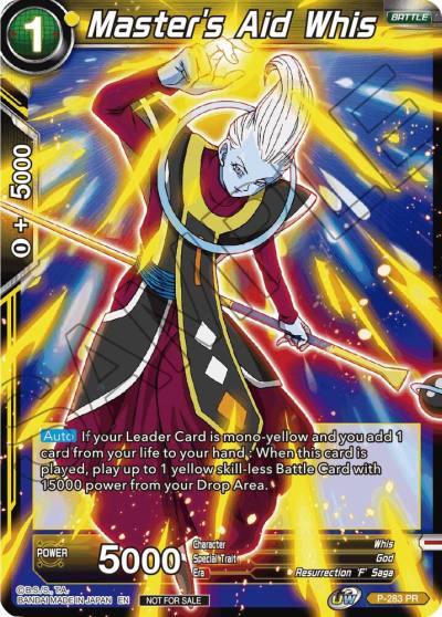 Masters Aid Whis Unison Warrior Series Tournament Pack Vol3 P-283 Tournament Promotion Cards Dragonball Super card