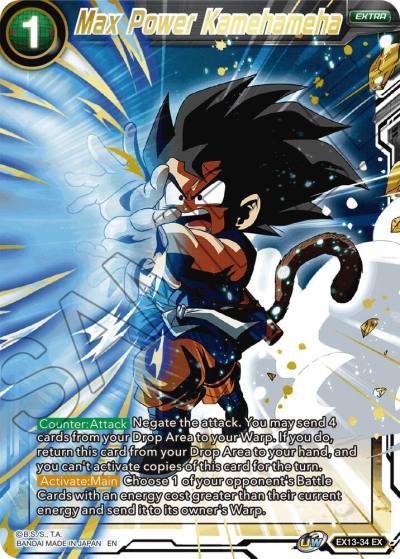Max Power Kamehameha Foil EX13-34 Special Anniversary Set 2020 Dragonball Super card