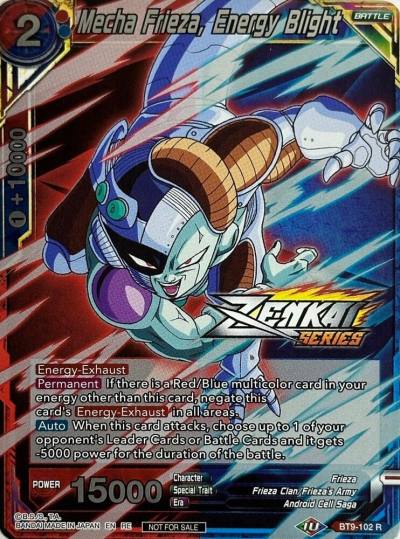 Mecha Frieza Energy Blight Event Pack 10 Alternate Foil BT9-102 Tournament Promotion Cards Dragonball Super card