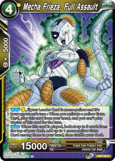 Mecha Frieza Full Assault EB1-42 Battle Evolution Booster Dragonball Super card