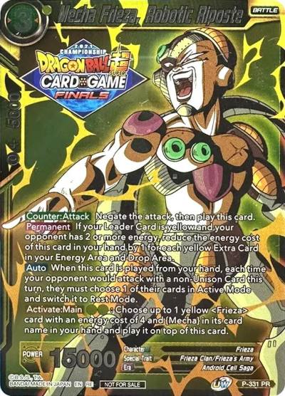 Mecha Frieza Robotic Riposte Championship Pack 2021 Vault Set P-331 Promotion Cards Dragonball Super card