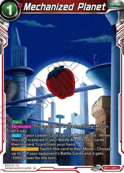 Mechanized Planet Foil BT17-028 Ultimate Squad Dragonball Super card