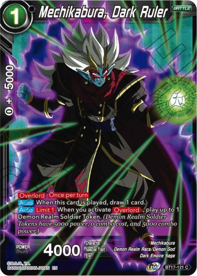 Mechikabura Dark Ruler Foil BT17-121 Ultimate Squad Dragonball Super card