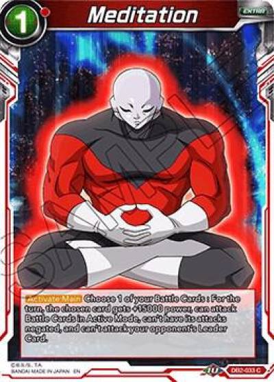 Meditation DB2-033 Draft Box 05 - Divine Multiverse Dragonball Super card