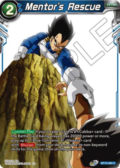 Mentors Rescue BT15-060 Saiyan Showdown Dragonball Super card