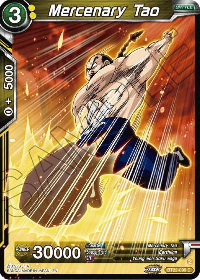 Mercenary Tao BT22-099 Critical Blow Dragonball Super card