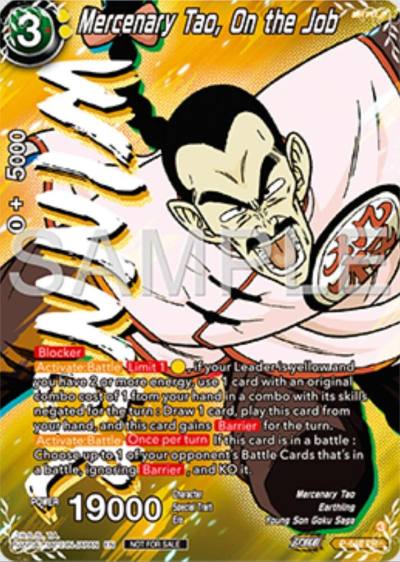 Mercenary Tao On the Job Winner P-648 Tournament Promotion Cards Dragonball Super card