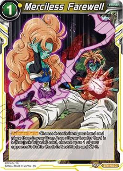 Merciless Farewell BT6-102 Destroyer Kings Dragonball Super card