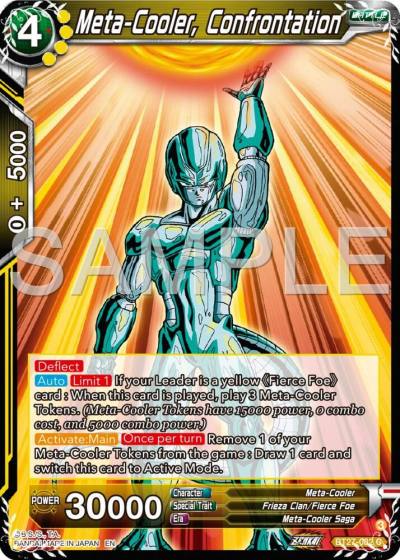 Meta Cooler Confrontation BT27-082 History of Z Dragonball Super card