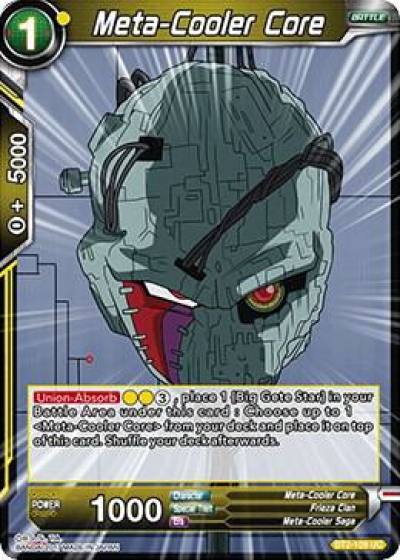 Meta Cooler Core BT2-109 Union Force Dragonball Super card