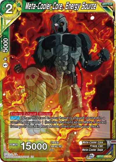 Meta Cooler Core Energy Source BT17-143 Ultimate Squad Dragonball Super card
