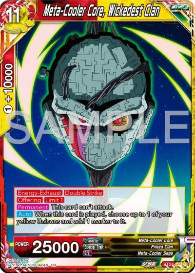 Meta Cooler Core Wickedest Clan BT27-122 History of Z Dragonball Super card