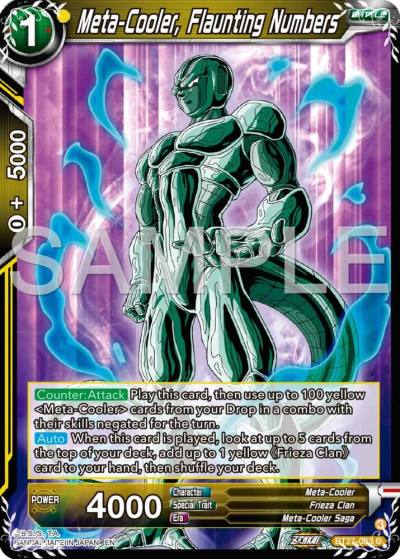 Meta Cooler Flaunting Numbers BT27-083 History of Z Dragonball Super card