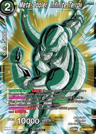 Meta Cooler Infinite Terror P-446 Tournament Promotion Cards Dragonball Super card