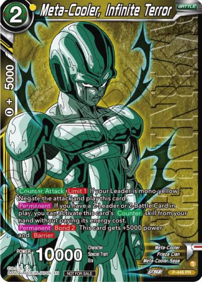 Meta Cooler Infinite Terror Winner P-446 Tournament Promotion Cards Dragonball Super card