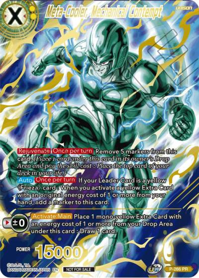 Meta Cooler Mechanical Contempt Full Art P-266 Promotion Cards Dragonball Super card