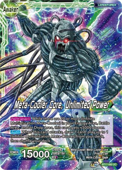 Meta Cooler Meta Cooler Core Unlimited Power BT17-060 Ultimate Squad Dragonball Super card