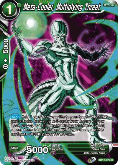 Meta Cooler Multiplying Threat Foil BT17-072 Ultimate Squad Dragonball Super card