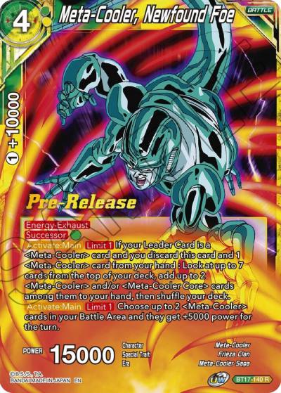 Meta Cooler Newfound Foe BT17-140 Ultimate Squad Pre-Release Cards Dragonball Super card