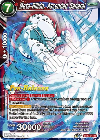 Meta Rilldo Ascended General BT17-017 Ultimate Squad Pre-Release Cards Dragonball Super card