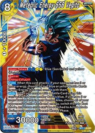 Meteoric Energy SSB Vegito BT7-118 Assault of the Saiyans Dragonball Super card
