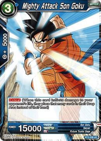 Mighty Attack Son Goku BT2-038 Union Force Dragonball Super card