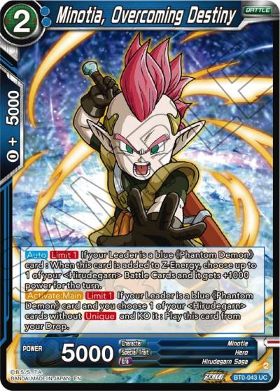 Minotia Overcoming Destiny BT24-043 Beyond Generations Dragonball Super card