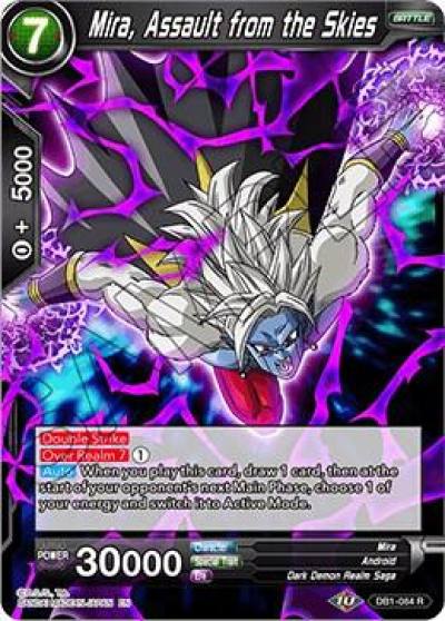 Mira Assault from the Skies DB1-084 Draft Box 04 - Dragon Brawl Dragonball Super card